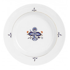  Суповая тарелка, синий Noble, двойной лист, Бл–tenzweig, синий кобальт, красный и золото со скидкой чате, Ø 23,5 см 