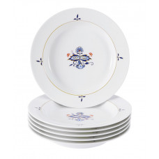  Суповые тарелки набор, 6 шт., Noble Blue, двойной лист, Bl–tenzweig, кобальт со скидкой синий, красный и золотой чате 