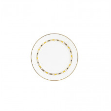  Кондитерские изделия, плиты, полосы, кромка малая в синий, желтый и золотой, Ø 14 см 