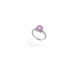  Кольцо My little Mystery Diamond purple rose фарфора и горного хрусталя 