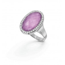  Кольцо My little Mystery Jewel с purple rose фарфора и горного хрусталя 