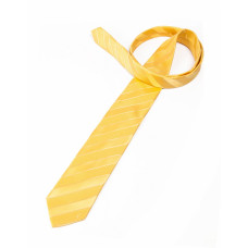 Галстук на 100% шелк, Stripes uni дизайн, giallo 