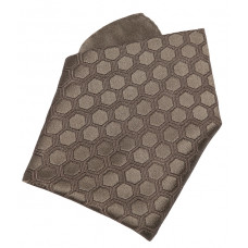  Платок 100% шелк, Honeycomb Design, цвет темно-серый 