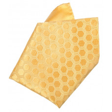  Платок 100% шелк, Honeycomb дизайн, цвет желтый 