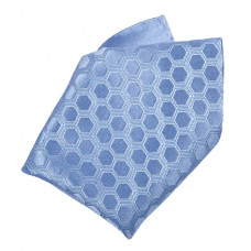  Платок 100% шелк, Honeycomb Design, цвет светло-голубой 