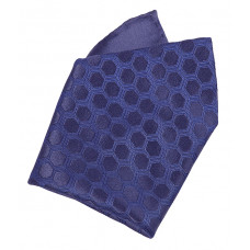  Платок 100% шелк, Honeycomb дизайн, цвет Королевский синий 
