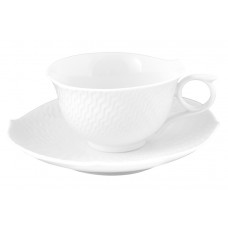  Чайная чашка с блюдцем, форма волны рельеф игре, Wei , V 0,17 л 