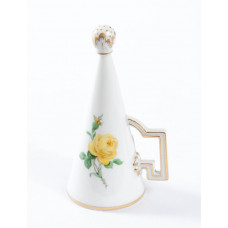 Lichtlöscher, Rose mitte, gelb, Goldrand, 8 cm