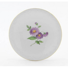 Wandschale, Blume 1, leicht, Goldrand,