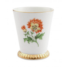 Becher, Blume 1 mitte, bunt, Goldrand, V 0,15 l