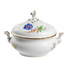 Terrine, oval mit Schnörkel, Form 