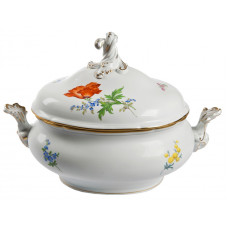 Terrine, oval mit Schnörkel, Form 