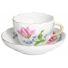 Kaffeetasse m.U., Vintage Blume 2, Tulpe, Form 