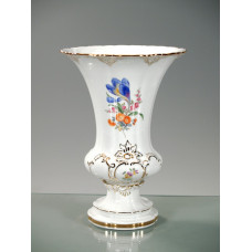 Vase, Blume 3 mitte, bunt, Gold angespitzt, H 25 cm