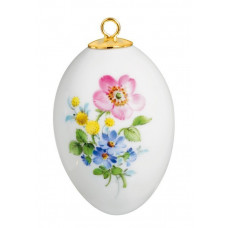 Miniatur-Ei, Vintage Blume 3, Heckenrose, H 4,5 cm