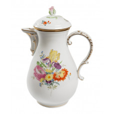 Kaffeekanne, Bukett mitte, bunt, Goldrand, V 1,20 l