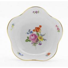 Sch&auml;lchen, Bukett mitte, bunt, Goldrand, &oslash; 14 cm