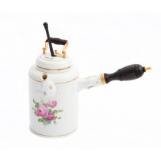 Schokokanne, Rosenbukett mitte, bunt, Goldrand, V 1 l Schokokanne, Rosenbukett mitte, bunt, Goldrand, V 1 l