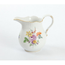 Gießer, Bukett, alte Manier, bunt mit Kupferfarben, Goldrand, 0,15 l