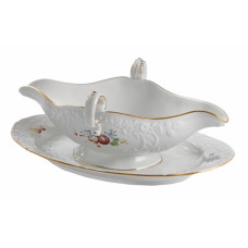 Sauciere auf Schale, Form 