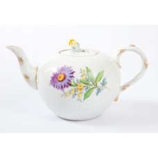 Teekanne, Alpenblume 2 mitte, bunt, Goldrand, V 1,00 l