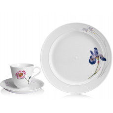 Kaffeetasse m.U., Neue Blumenmalerei, seitlich, mit Hintergrundblumem, V 0,20 l