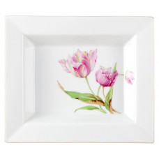 Vide-poche mittel, Blumenmalerei 'Tulpen',bunt, 16 x 13,5 cm