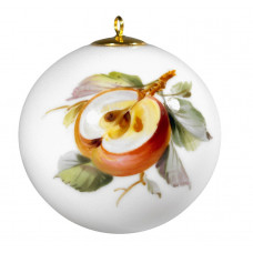 Kugel, Fruchtmalerei, bunt, weißer Rand, ø 5 cm
