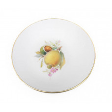 Sch&auml;lchen, Fruchtmalerei, bunt, Goldrand, &oslash; 8 cm