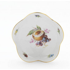 Sch&auml;lchen, Fruchtmalerei, bunt, Goldrand, &oslash; 14 cm