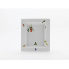 Vide-poche groß, Gemüsemalerei, naturalistisch, gestreut, bunt, weißer Rand, 21 x 18,5 cm