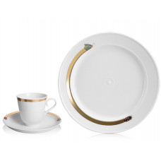 Kaffeetasse m.U., Insekten am Goldband, V 0,20 l