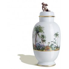 Vase mit Affe 