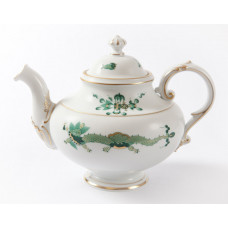 Teekanne, Reicher Drache, grün, goldschattiert, Goldrand, V 0,55 l