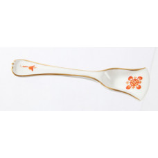 Zuckerspatel, Reicher Drache, rot, goldschattiert, Goldrand, 9 cm
