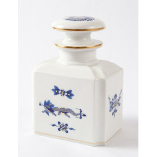 Teedose, Reicher Drache, kobaltblau, goldschattiert, Goldrand, 16 cm