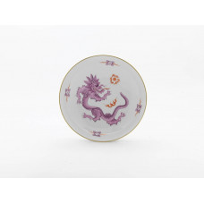 Schale, Ming-Drache, reich, purpur, ohne Kante, Goldrand, ø 22,5 cm
