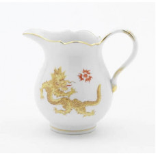 Milchkännchen, Ming-Drache, reich, gelb, ohne Kante, Goldrand, V 0,15 l