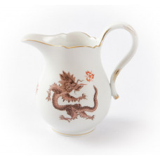Milchkännchen, Ming-Drache, reich, braun, ohne Kante, Goldrand, V 0,25 l