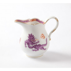 Milchkännchen, Ming-Drache, reich, lila, mit Kante, Goldrand, V 0,15 l