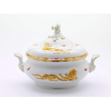 Terrine, oval mit Schnörkel, Form 