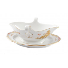 Sauciere, Ming-Drache, leicht, gelb, mit Kante, Goldrand, V 0,40 l