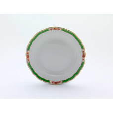 Teller, Ming-Drache Elemente, Kante, grün, Goldrand, ø 22 cm