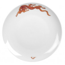 Teller, Ming-Drache,leicht,modifizierte Ausführung,rot,, ø 20 cm