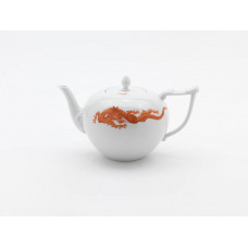 Teekanne, Ming-Drache,leicht,modifizierte Ausführung,rot,, V 1,25 l