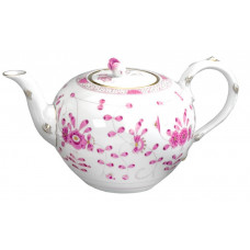 Teekanne, Indische Malerei, purpur, Goldpunkte, Goldrand, V 1,25 l