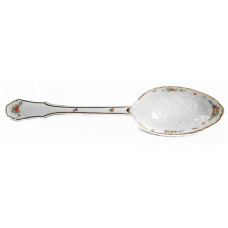 Saucenl&ouml;ffel, Indische Blumenzweige, gestreute Bl&uuml;mchen, Goldkante, Goldrand, 33,5 cm