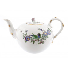 Teekanne, Indische Fels-, Blumen- und Vogelmalerei 125, bunt, Goldrand, V 1,00 l