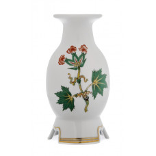 Leuchter, Stilisierte Blumenmalerei nach Börner,Goldornamente,Goldrand, H 11,5 cm