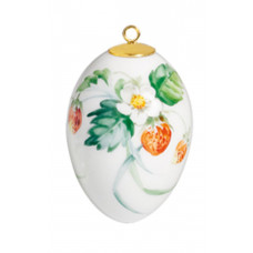 Miniatur-Ei, Waldflora mit Insekten, H 4,5 cm